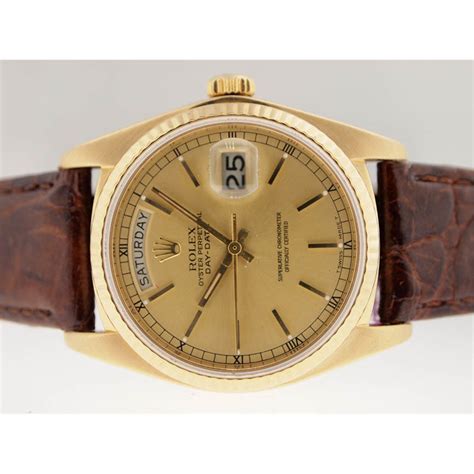 rolex watch men's leather strap|original rolex leather strap.